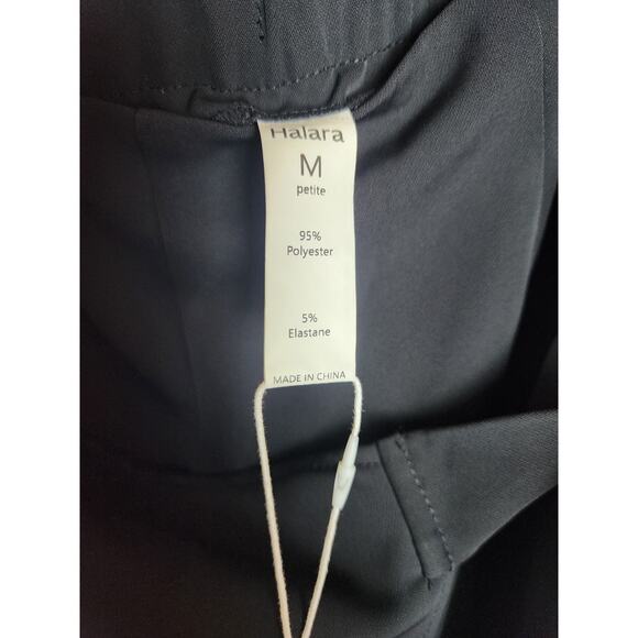 Halara High Waisted Tie Side Invisible Zipper Wide Leg Work Pants sz MP career - Picture 8 of 10